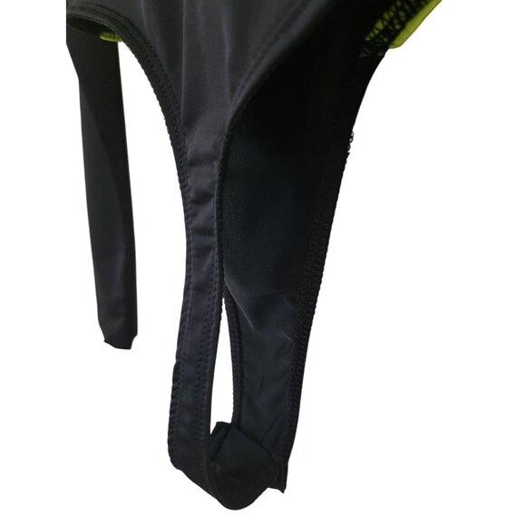 JADED LONDON Black & Neon Green Long Sleeve Bodysuit Women's Sz XS - Picture 3 of 7